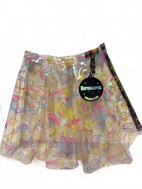 Horoscopez Dolls Kill Ruled By Venus Clear Vinyl Alien Mini Skirt M